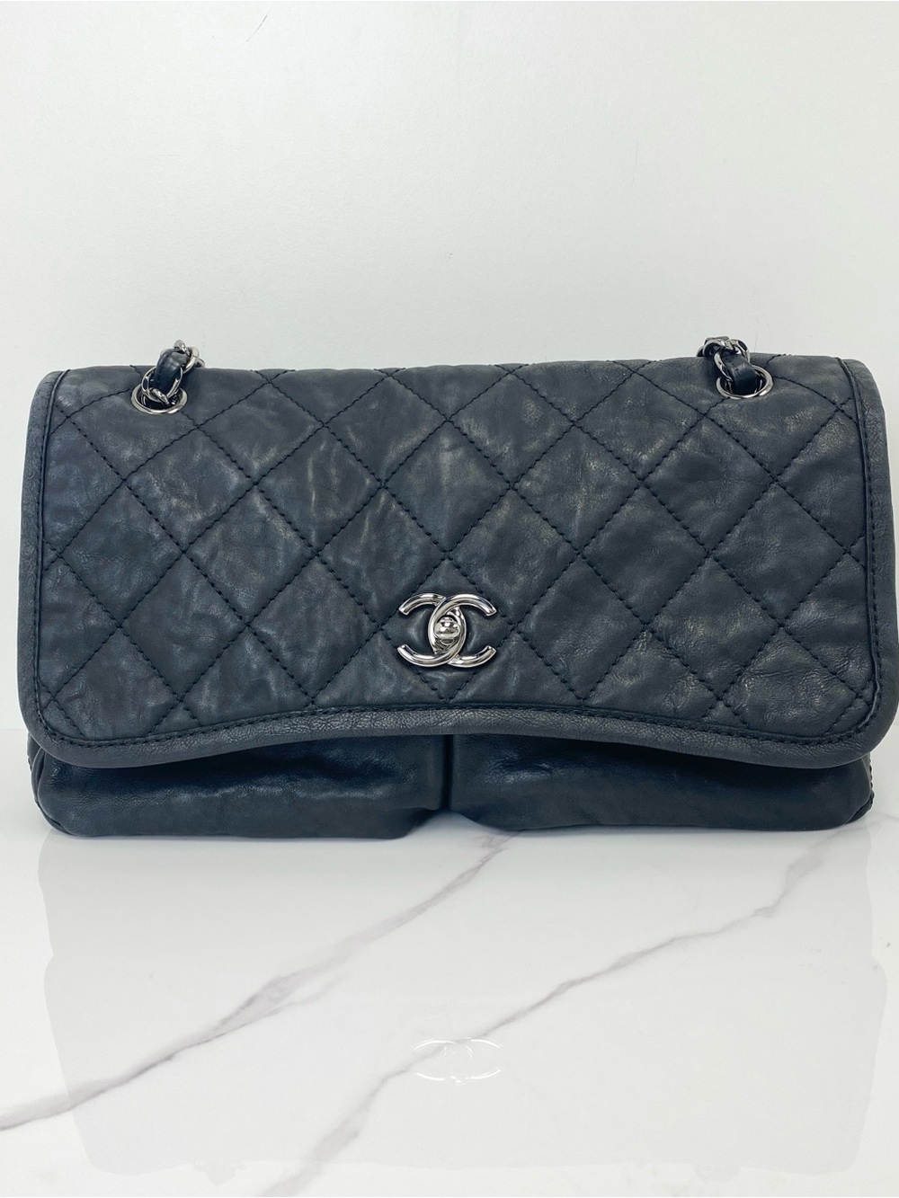 Chanel Stitch Chain Flap Shoulder Bag